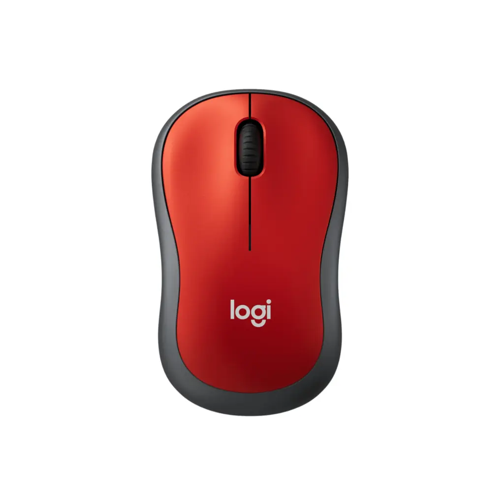 Mouse Inalambrico Logitech M185 Rojo 910-003635