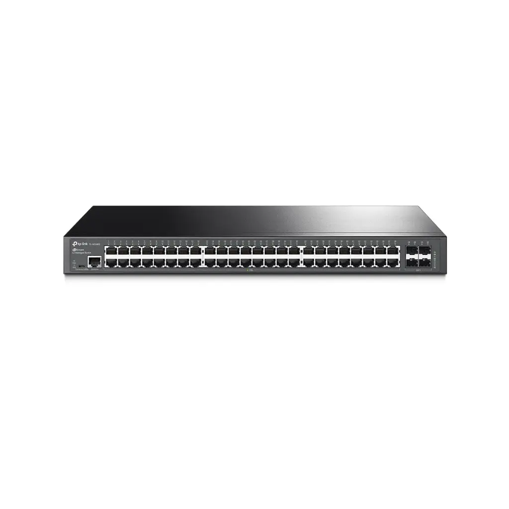 Switch de 48 Puertos Gigabit + 4 SFP Puertos TPLINK JETSTREAM GIGABIT L2+ TL-SG3452 Rackeable  L2  4 SFP Puertos