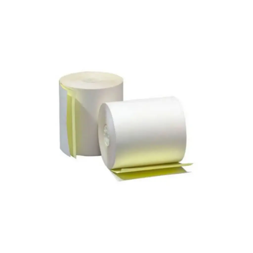 Papel POS Matricial 3'' x 27M con Copia Amarilla en Rollo N/D Vorttek