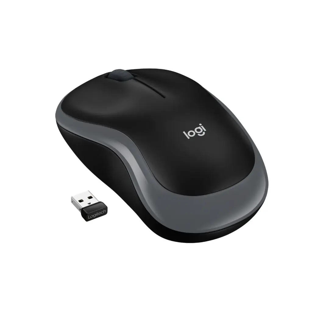 Mouse Inalambrico Logitech M185 Negro/Gris 910-002225