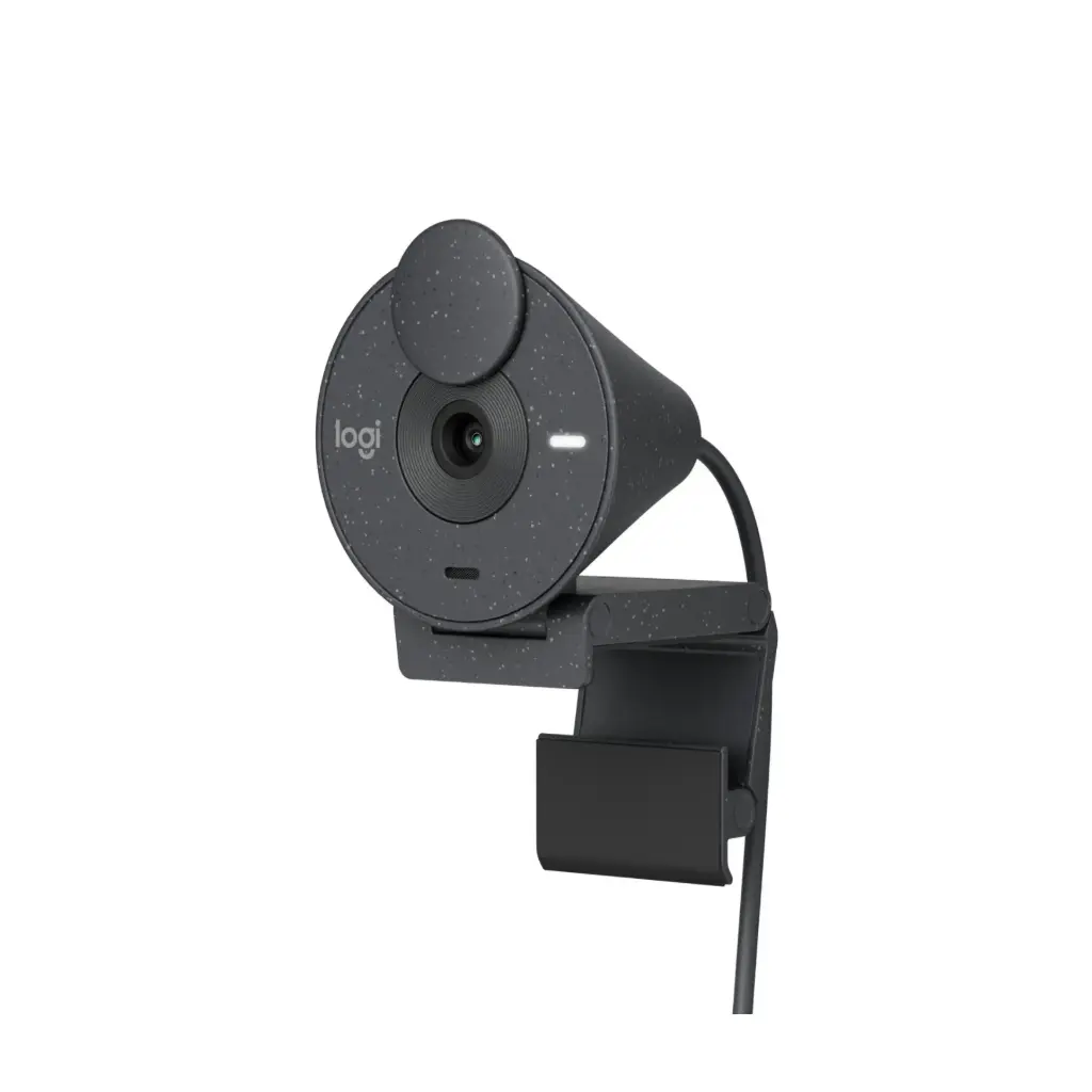 Camara Web USB-C Logitech BRIO 300 HD 1080p/30 FPS 960-001413 Negro