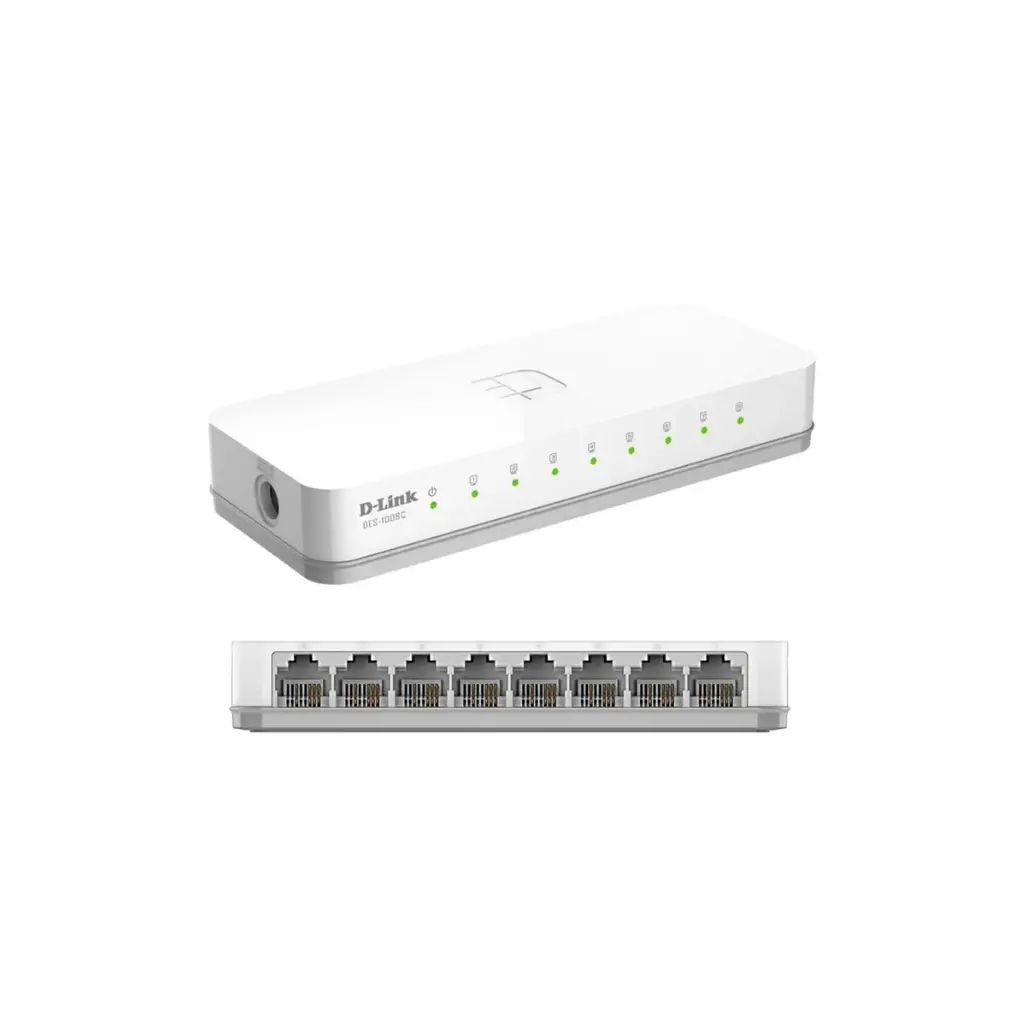 Switch de 8 Puertos DLink DES-1008C 10/100