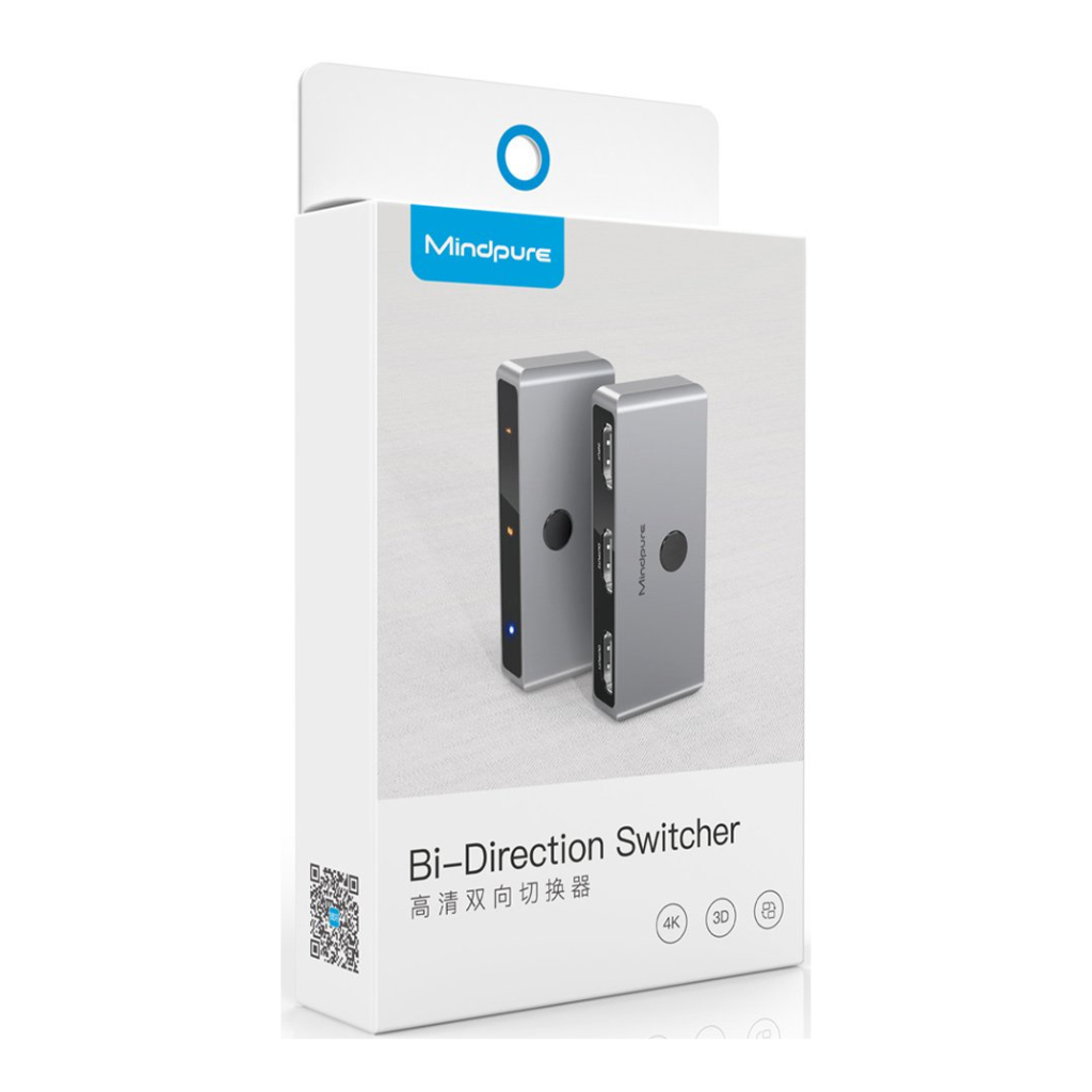 Switch HDMI Bidireccional 2K 4K 1 Entrada / 2 Salidas MINDPURE LX10519