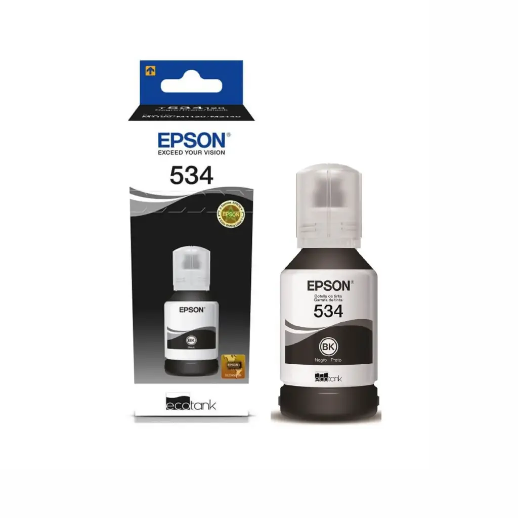 Bote de Tinta Epson T534120 534 NEGRO M1100 M1120 M1180 M2140 M2170 M3170 M3180