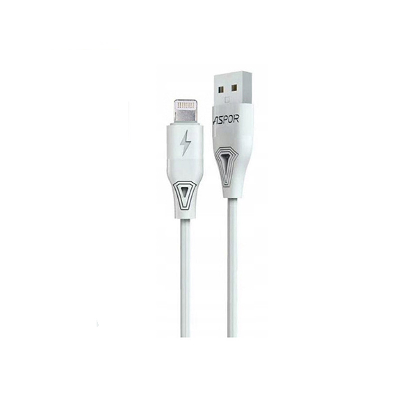 Cable USB a Lightning Aspor AC-06 1M Blanco