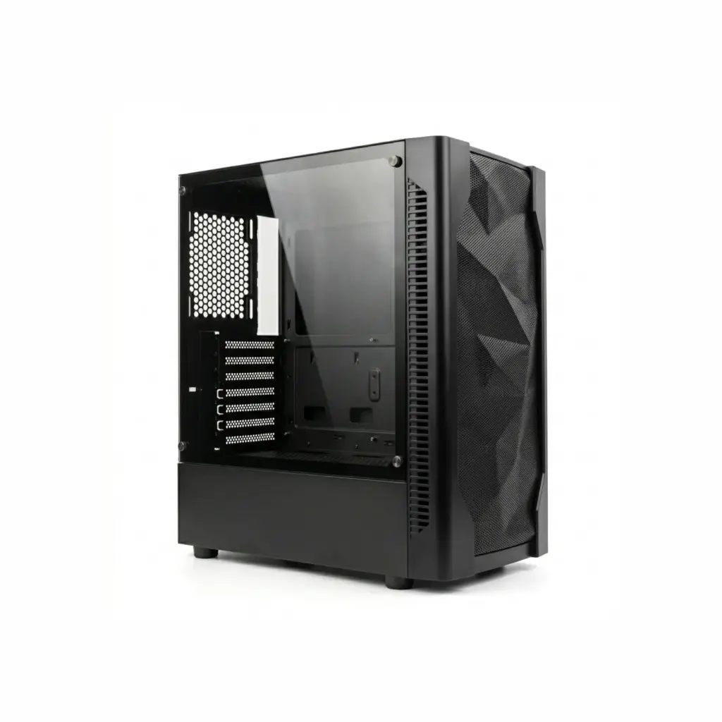 Case P/Computadora WJCOOLMAN Ice Diamond I Sin Fuente/No Ventiladora Negro ULTIMA PIEZA