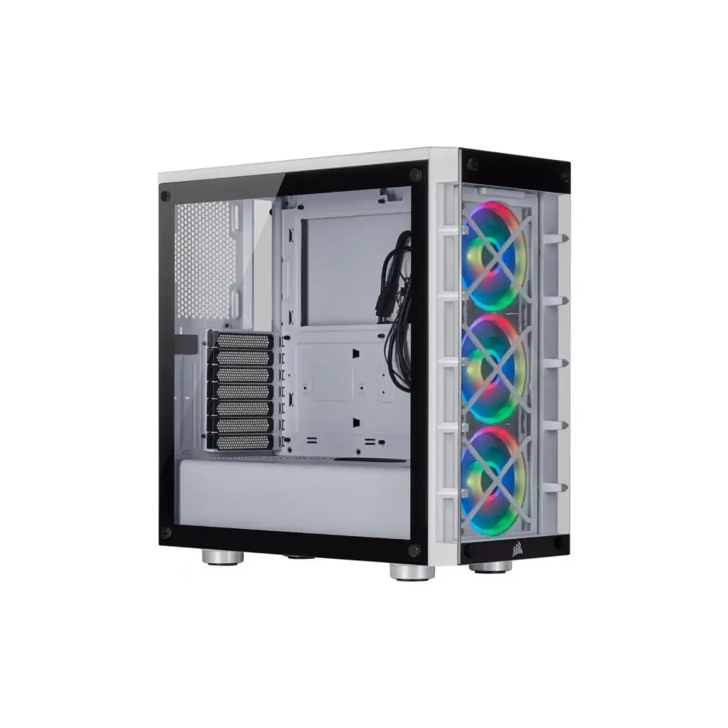 Case P/Computadora Corsair ICUE 465X RGB Blanco CC-9011189-WW - ULTIMA PIEZA  