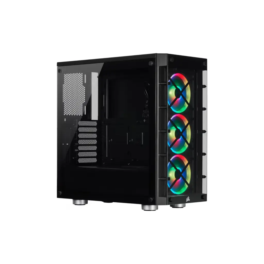 Case P/Computadora Corsair ICUE 465X RGB CC-9011188-WW Negro - ULTIMA PIEZA