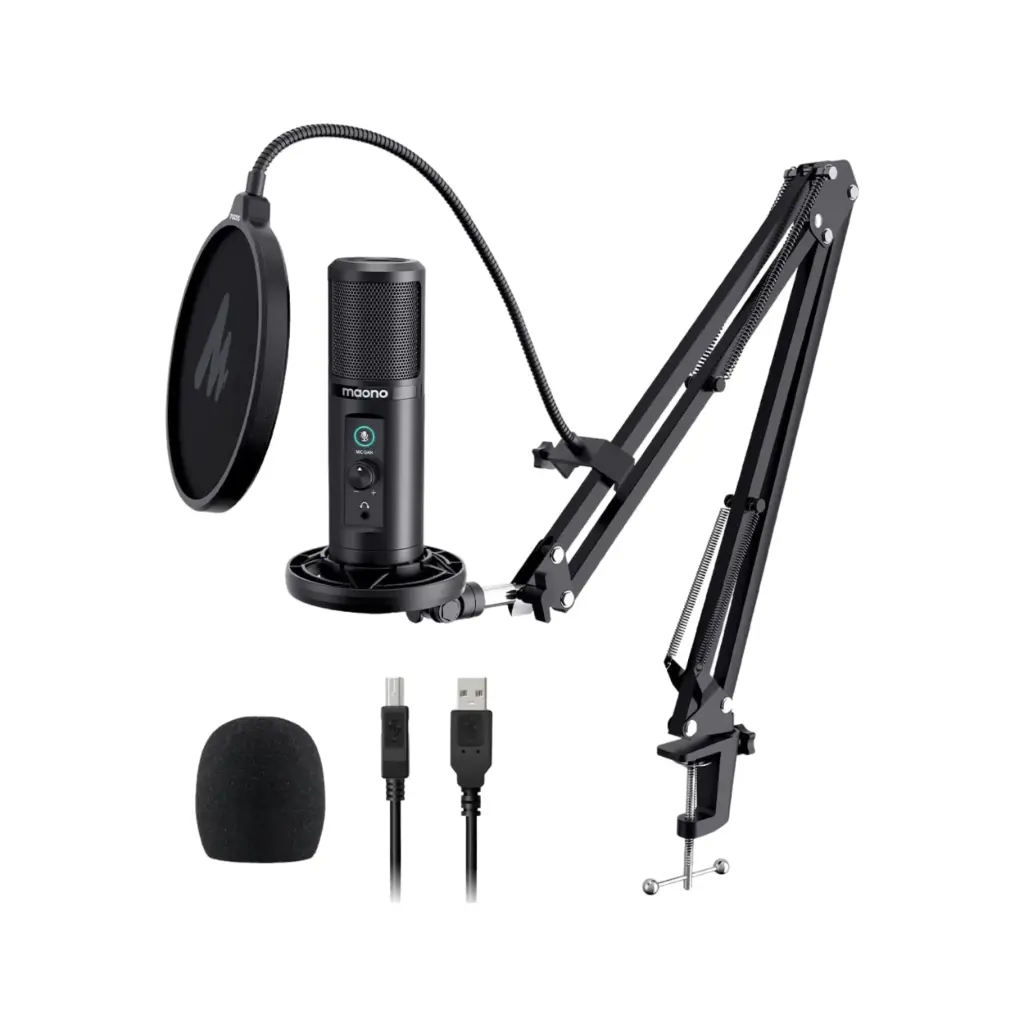 Microfono Maono USB AU-PM422 192KHZ/24-BIT USB 60HZ + Bracket Escritorio