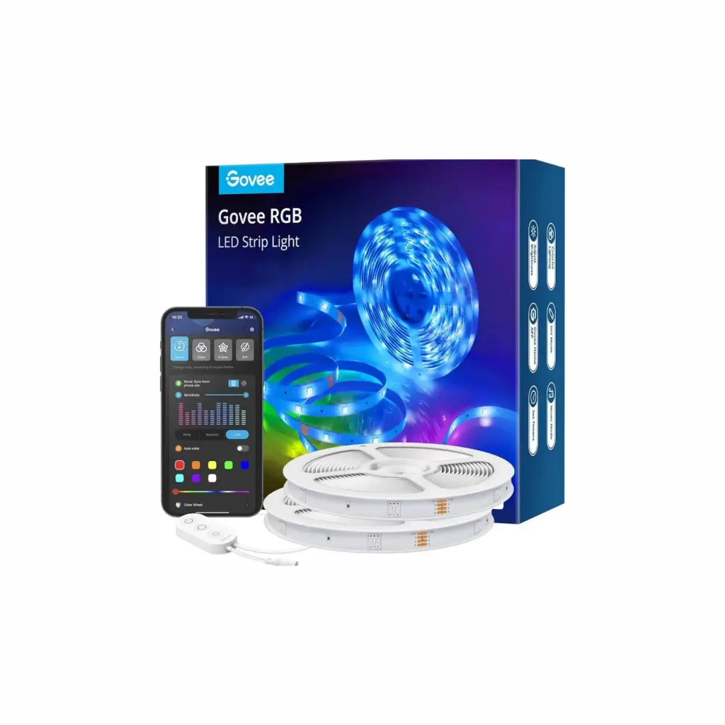 CABLE DE LUCES GOVEE LED RGBIC WIFI  + BLUETOOTH 2 Rollos 5mts H61101A1