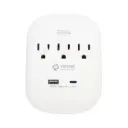 Protector de Picos Vorttek VK-WMSP3S002 de 3 Salidas + 1 USB +1 USB-C