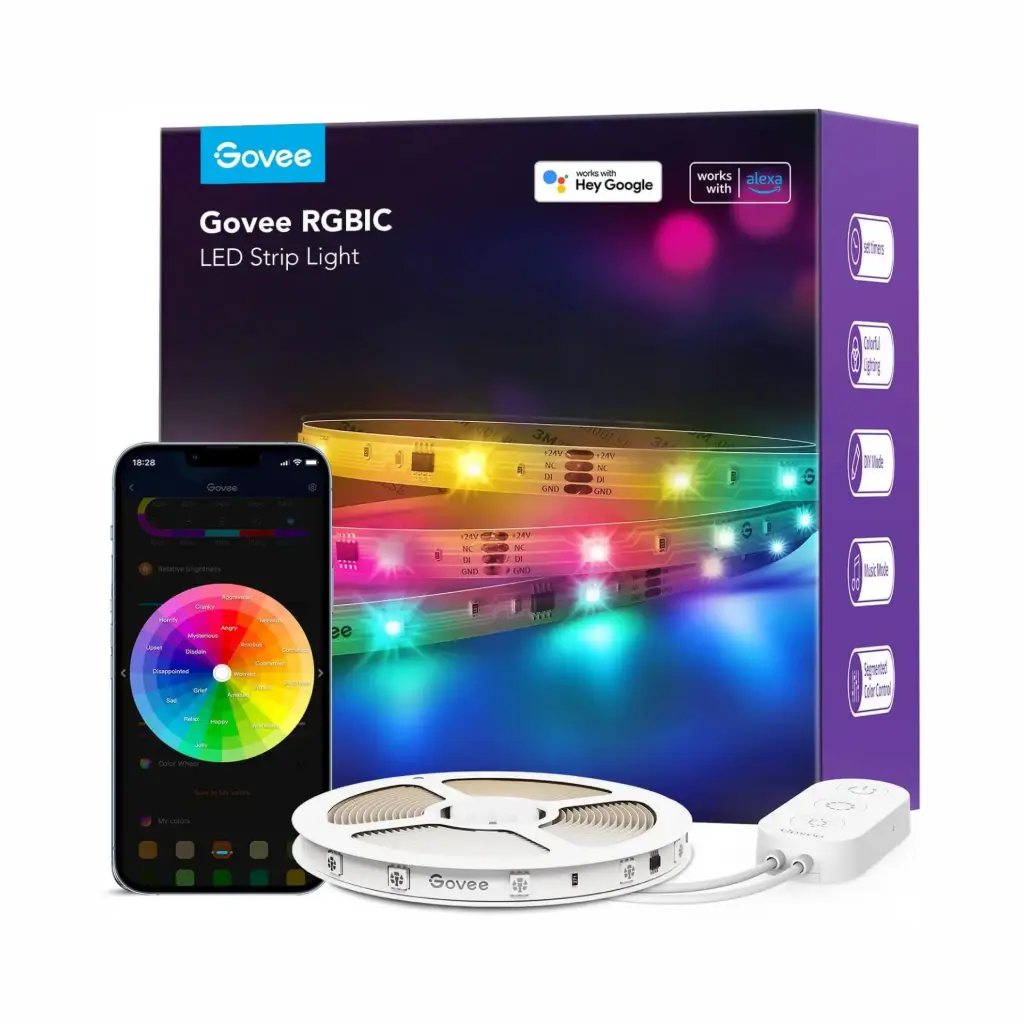 CABLE DE LUCES GOVEE RGBIC + Bluetooth 10mt H618C1D1