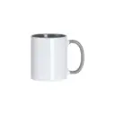 Sub/Taza de Ceramica para Sublimacion Spectra Blanca 11oz/330ml Fondo Gris SP11TA-14
