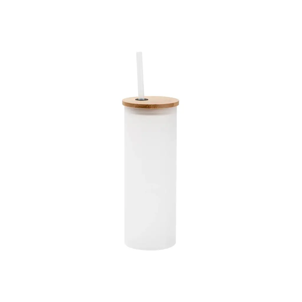 Sub/Vaso para Sublimacion Spectra Frosted 17oz/500ml Tapa + Pajilla SP41F-500