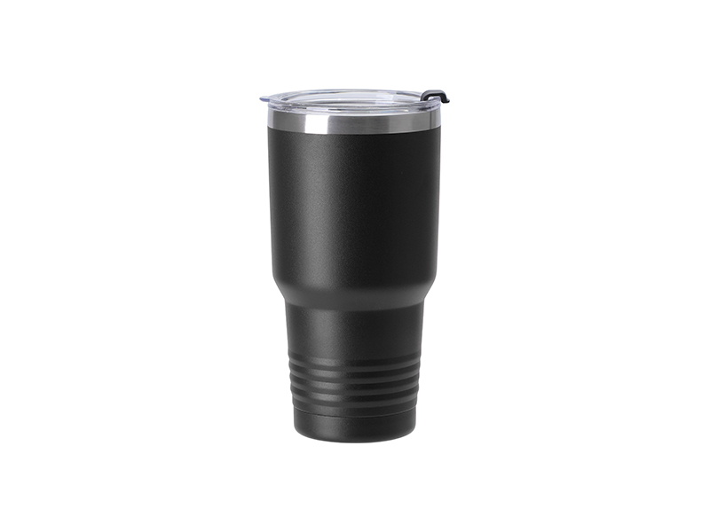 Vaso Spectra Acero Inoxidable Negro 22oz/650ml Tapa Transparente para grabado Laser SP103PS-900BK