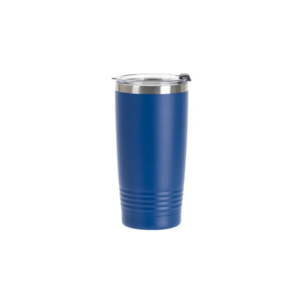 Vaso Spectra Acero Inoxidable Azul 20oz/600ml Tapa Transparente para grabado Laser SP40PS-600RBL