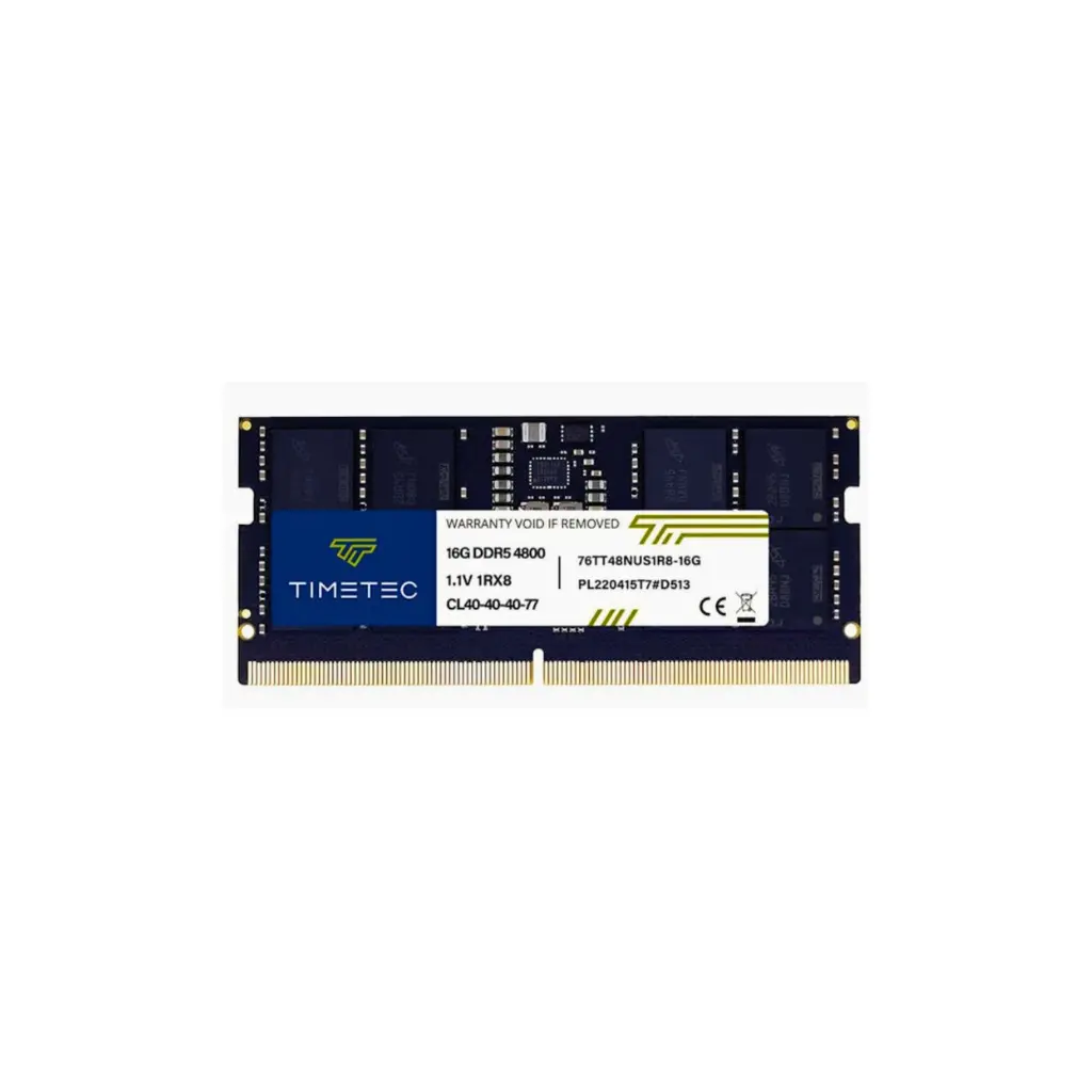 SODIMM 16GB DDR5 4800MHz Timetec 76TT48NUS1R8-16