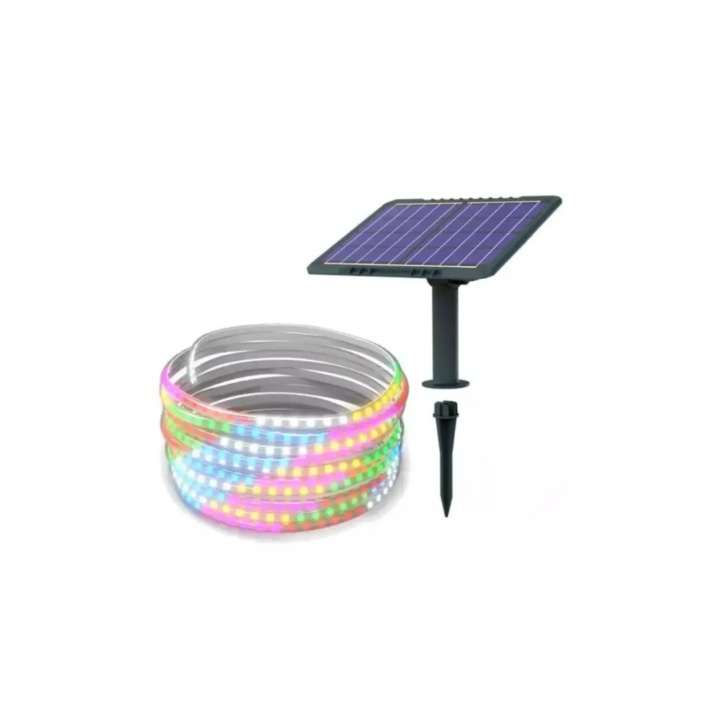 S/Tira Solar LED Exterior 20mts MJ-SM200C 200W RGB