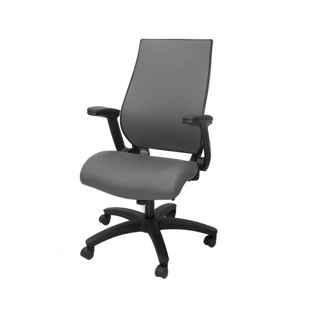Silla para Oficina Semi Ejecutiva Bruno LB-8809F Gris