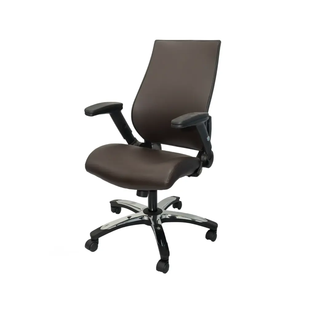 Silla para Oficina Semi Ejecutiva Bruno LB-8809F Cafe