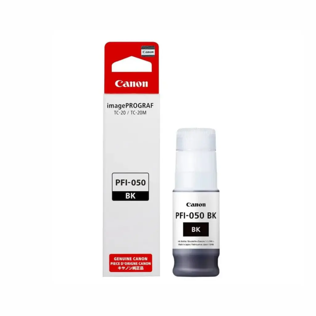 Bote de Tinta Original Canon PFI-050BK Negro 70ML PLOTTER CANON TC-20M