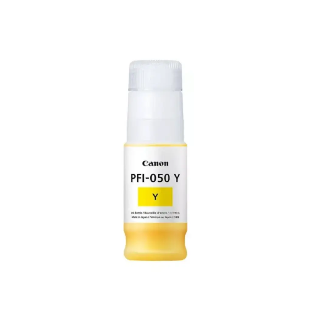Bote de Tinta Original Canon PFI-050Y Amarillo 70ML PLOTTER CANON TC-20M