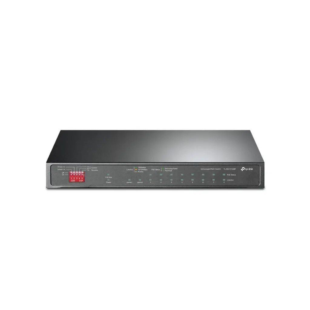 Switch de 10 Puertos TPLINK TL-SG1210MP Gigabit 8 x POE 123W