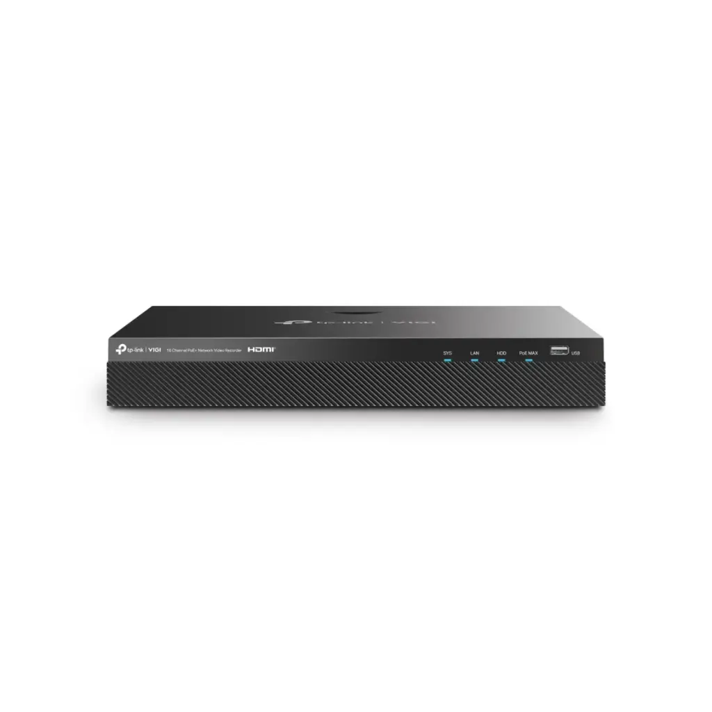 NVR TPLINK VIGI NVR2016H-16P 16 CANALES H.265 16P POE+ 90W, 2 SATA