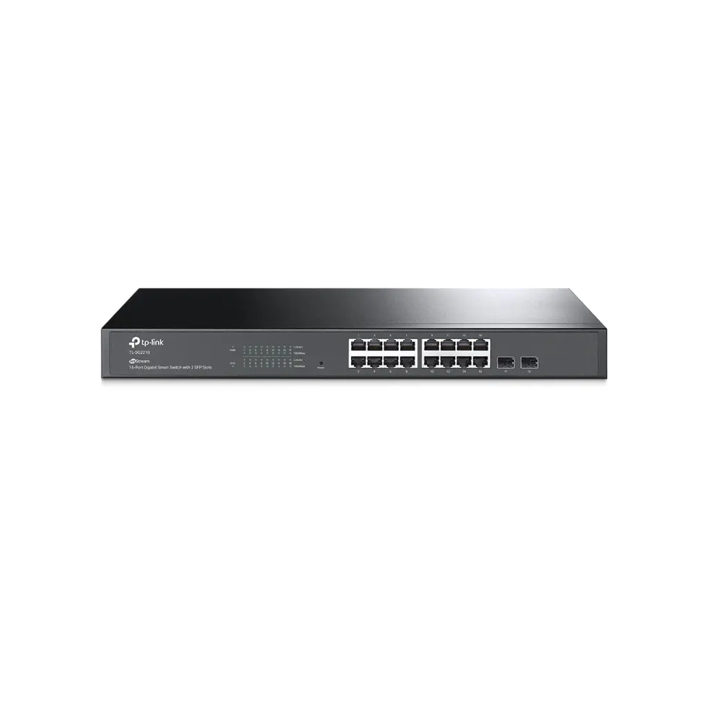 Switch de 16 Puertos Gigabit Smart con 2 SFP Slots TPLINK Jetstream SG2218