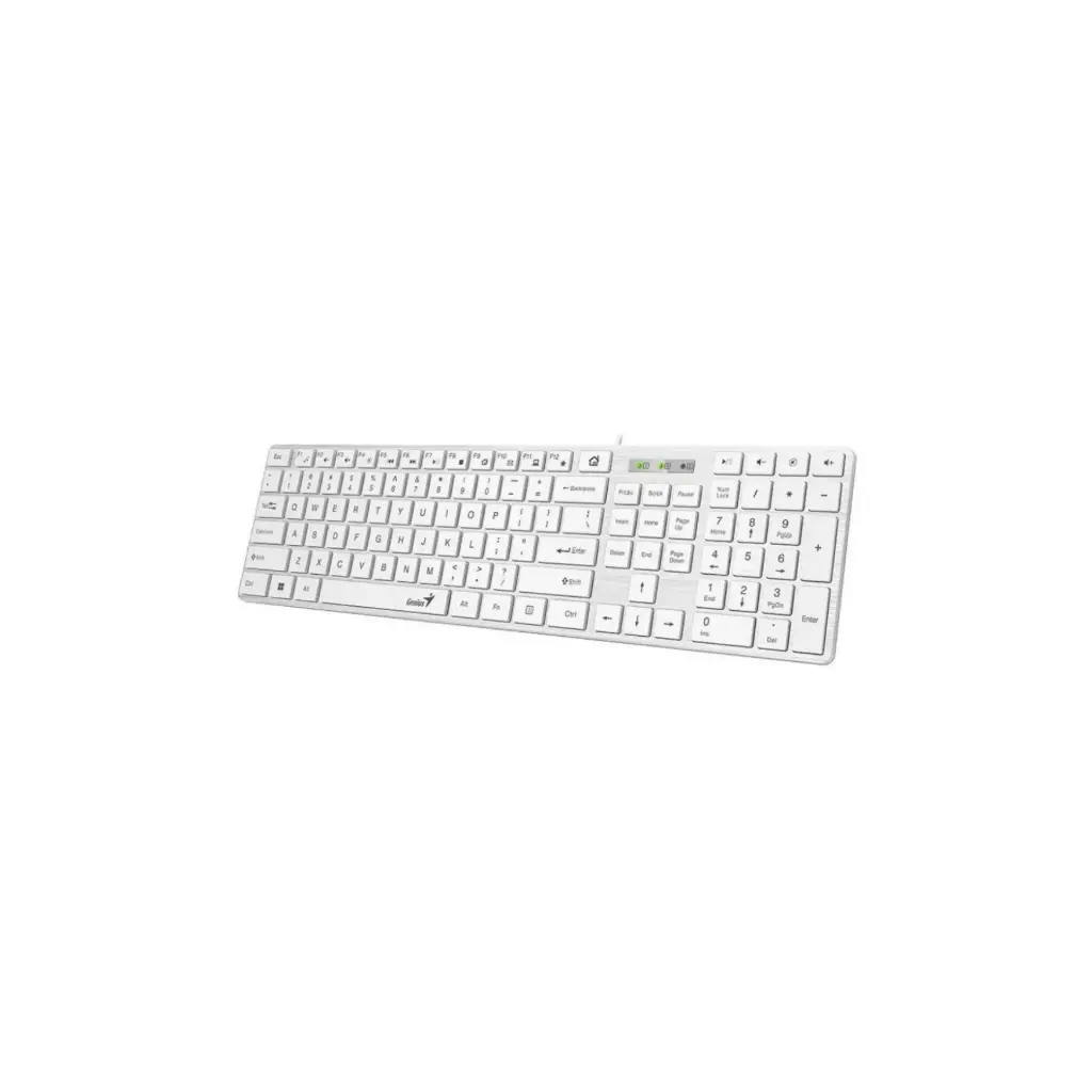 Teclado USB Genius SLIMSTAR 126 Español Blanco 31310017409