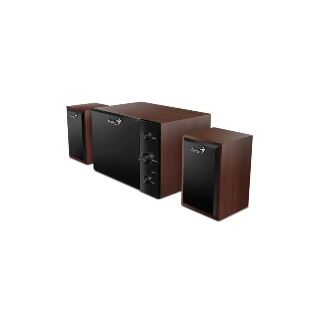 Parlante 3.5mm Genius SW-2.1 350 Cafe Wallnut Wood 31730037402