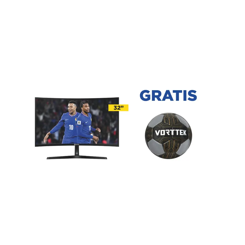 Monitor LED 32 Vorttek VKG32C1QHD 2xHDMI/2xDP 180Hz 2K 1ms Curvo