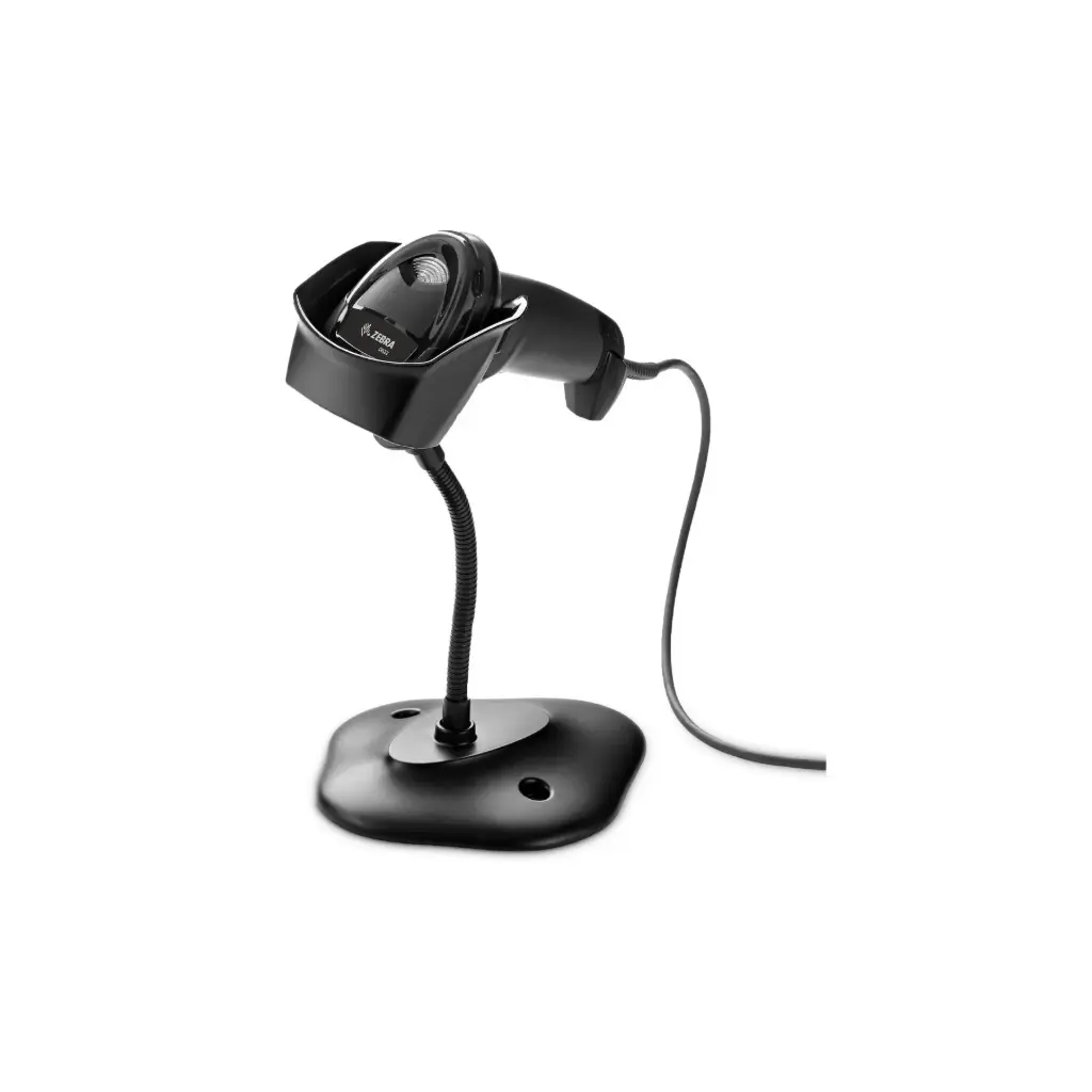 Escaner de Codigo de Barra USB Zebra DS2208-SR7U2100SGW  C/Stand