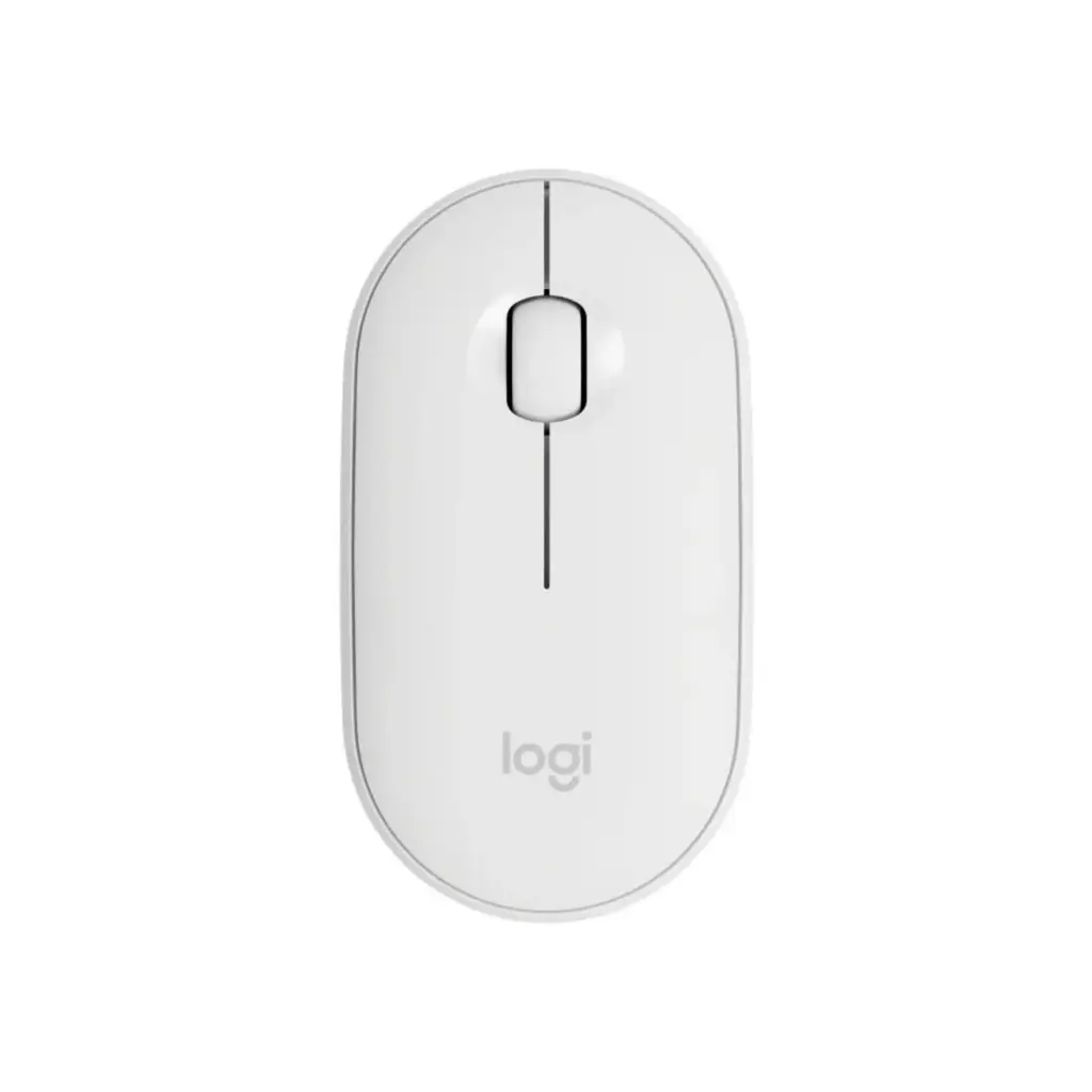 Mouse Inalambrico/Bluetooth Logitech PEBBLE M350S Blanco 910-007047
