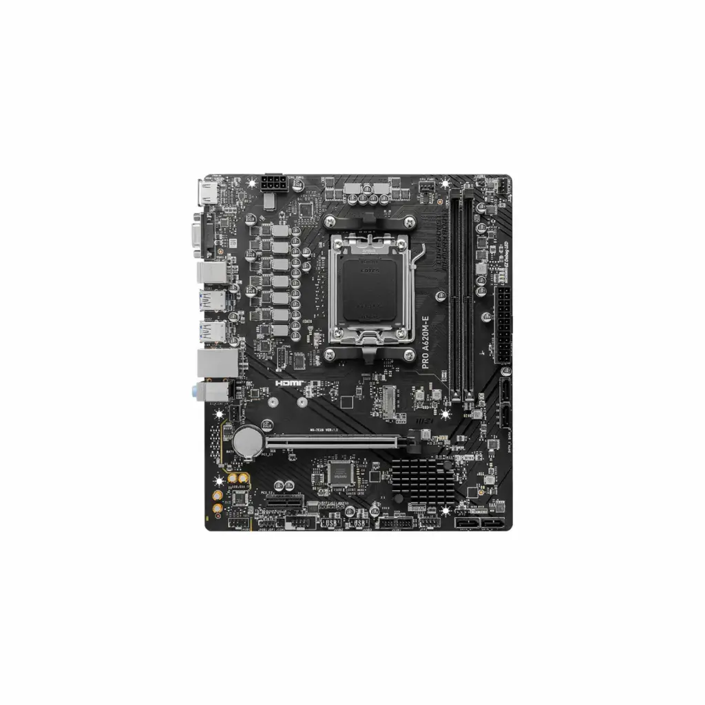 Tarjeta Madre PC AM5 MSI PRO A620M-E 911-7E28-009