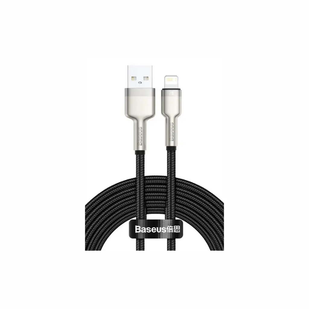 Cable USB a Lightning Baseus Cafule Series CALJK-B01 Negro