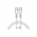 Cable USB-C a USB-C Baseus Cafule Series Metal CATJK-D02 2m Blanco