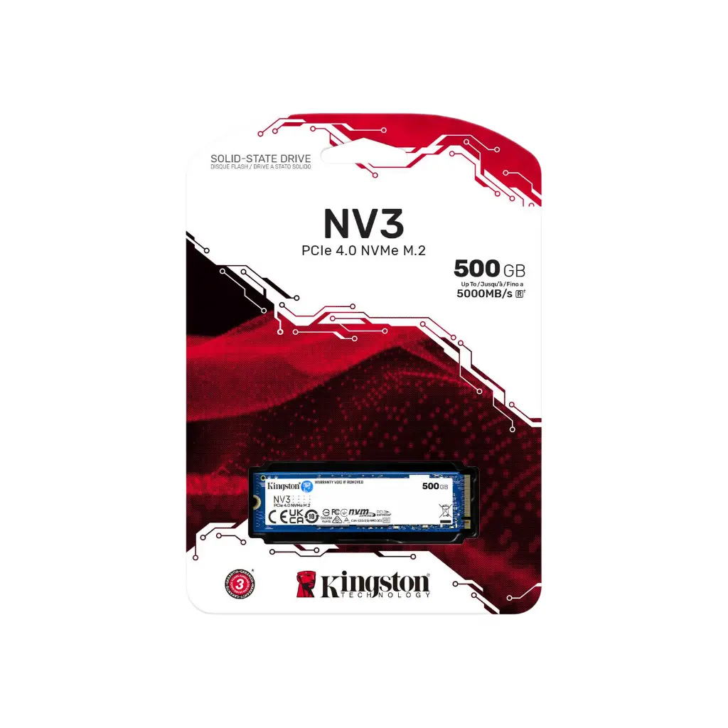 SSD M.2 2280 500GB Kingston NVME PCIE SNV3S/500G