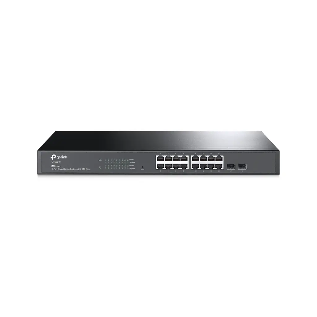 Switch de 16 Puertos Gigabit POE + 2 SFP TPLINK OMADA JetStream TL-SG2218P Rackeable POE 150W