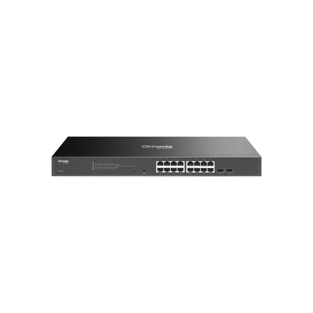 Switch de 16 Puertos Gigabit POE + 2 SFP TPLINK OMADA JetStream TL-SG2218P Rackeable POE 150W