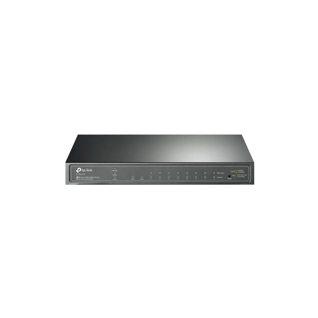 Switch de 8 Puertos Gigabit con 2 SFP+ TPLINK OMADA JetStream TL-SG2210P Rackeable POE 61W