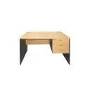 Escritorio para Oficina Bruno BR-D0512 1200 x 600 x 750 Gaveta Beige / Gris