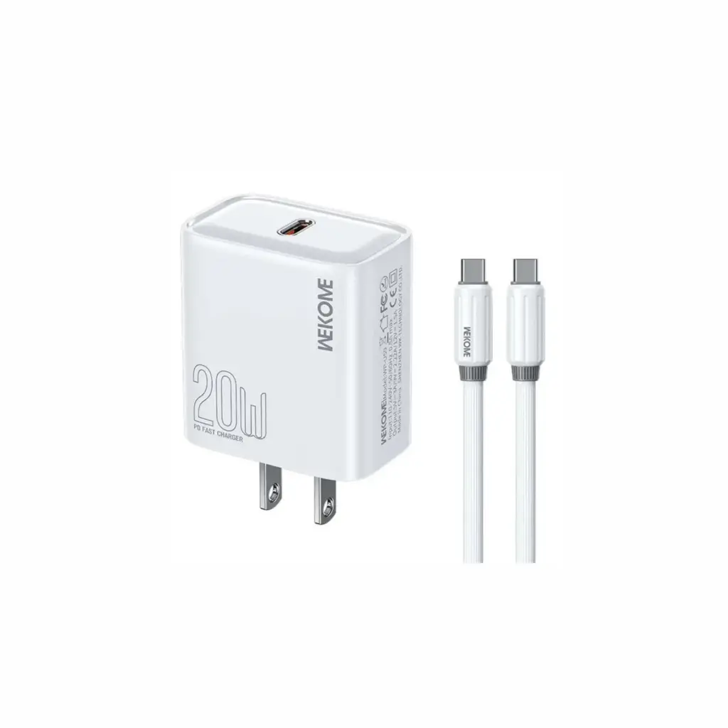 Cargador de Pared Wekome WP-U59 USB-C 20w Blanco