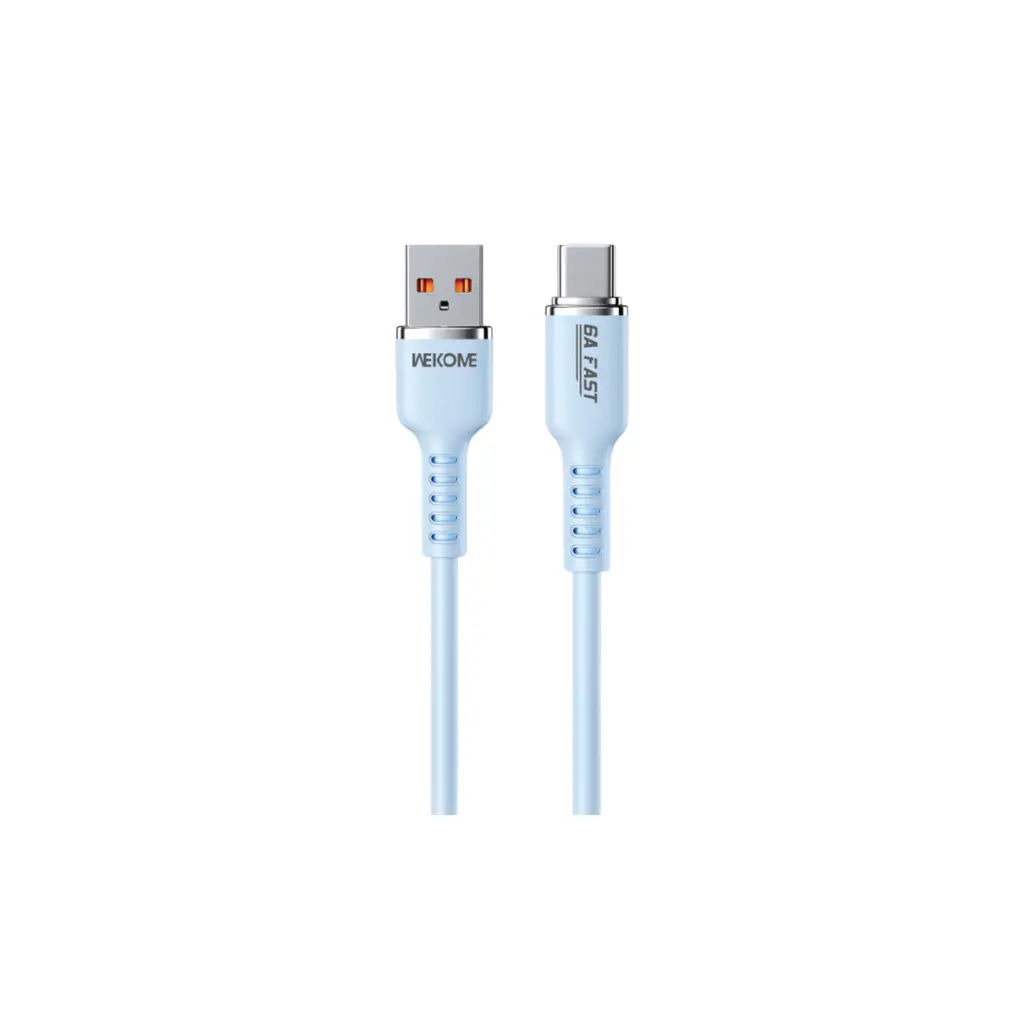 Cable USB a USB-C Wekome WDC-09a 6A Azul