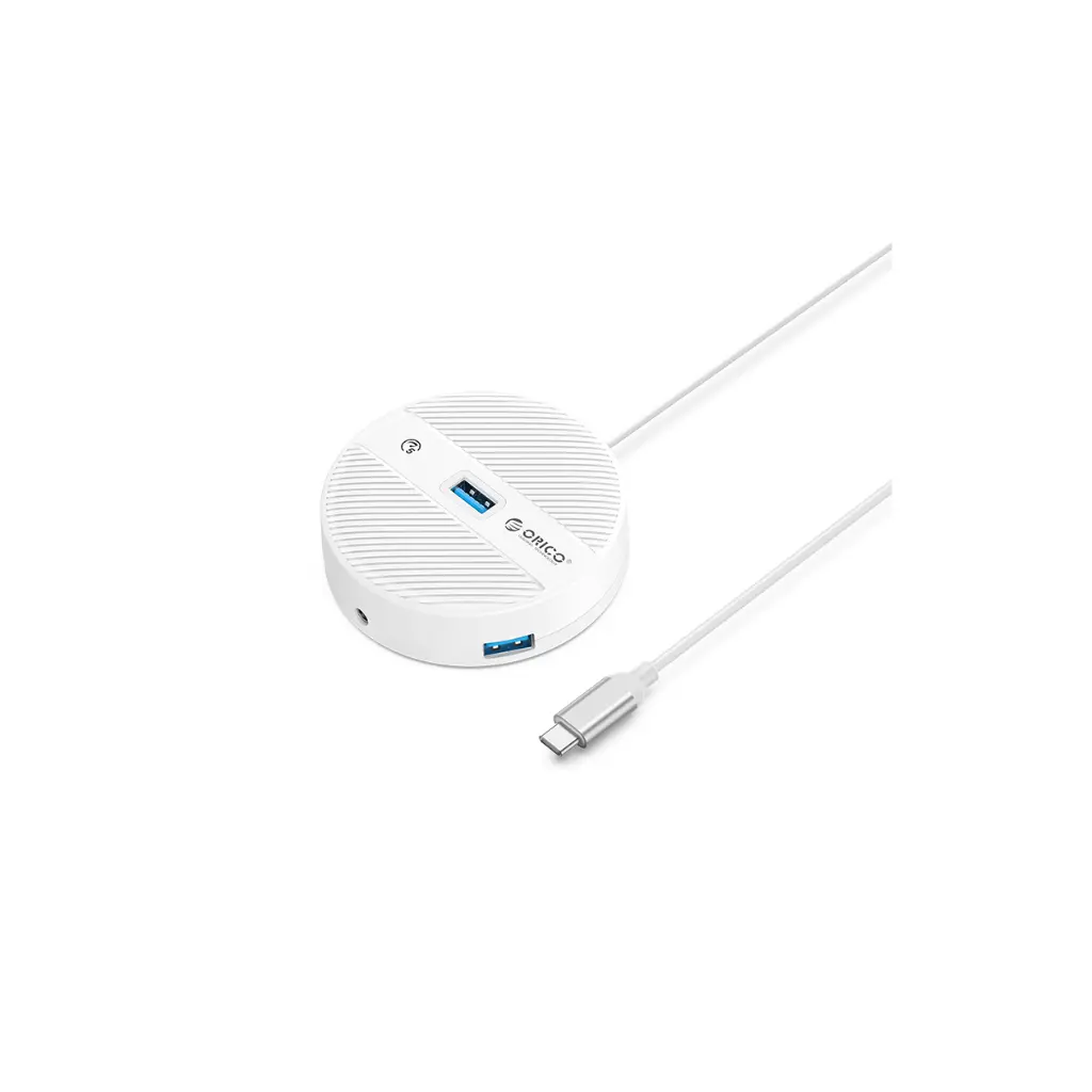 HUB USB-C a 3 USB A + 3.5MM Orico YS4-C3-03-WH-BP Blanco