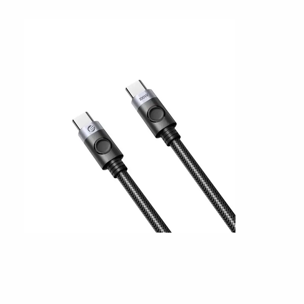 Cable USB-C a USB-C  0.5Metro Orico C2CZ-05-BK-BP 100w Negro