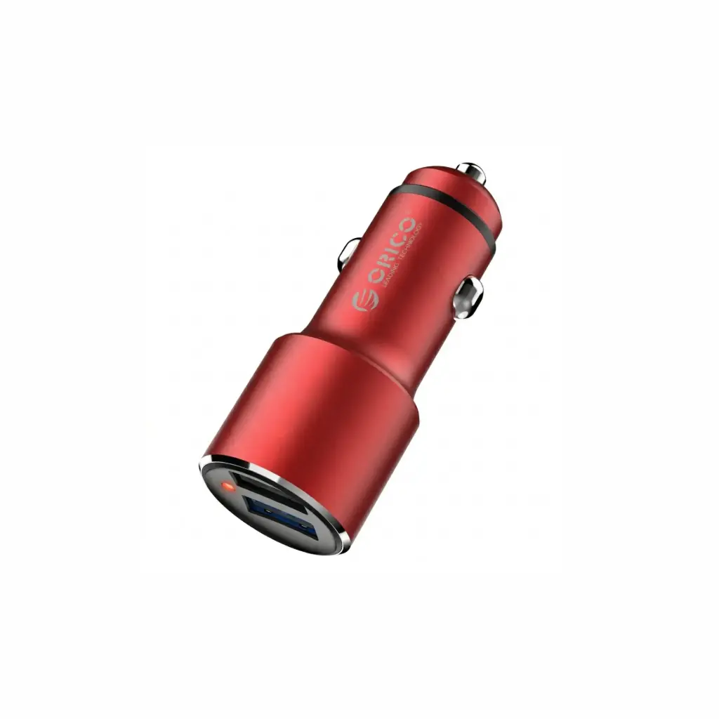 Cargador para Carro Orico UPJ-2U-RD-BP 2USB 5V A 2.1A 10.5W Rojo