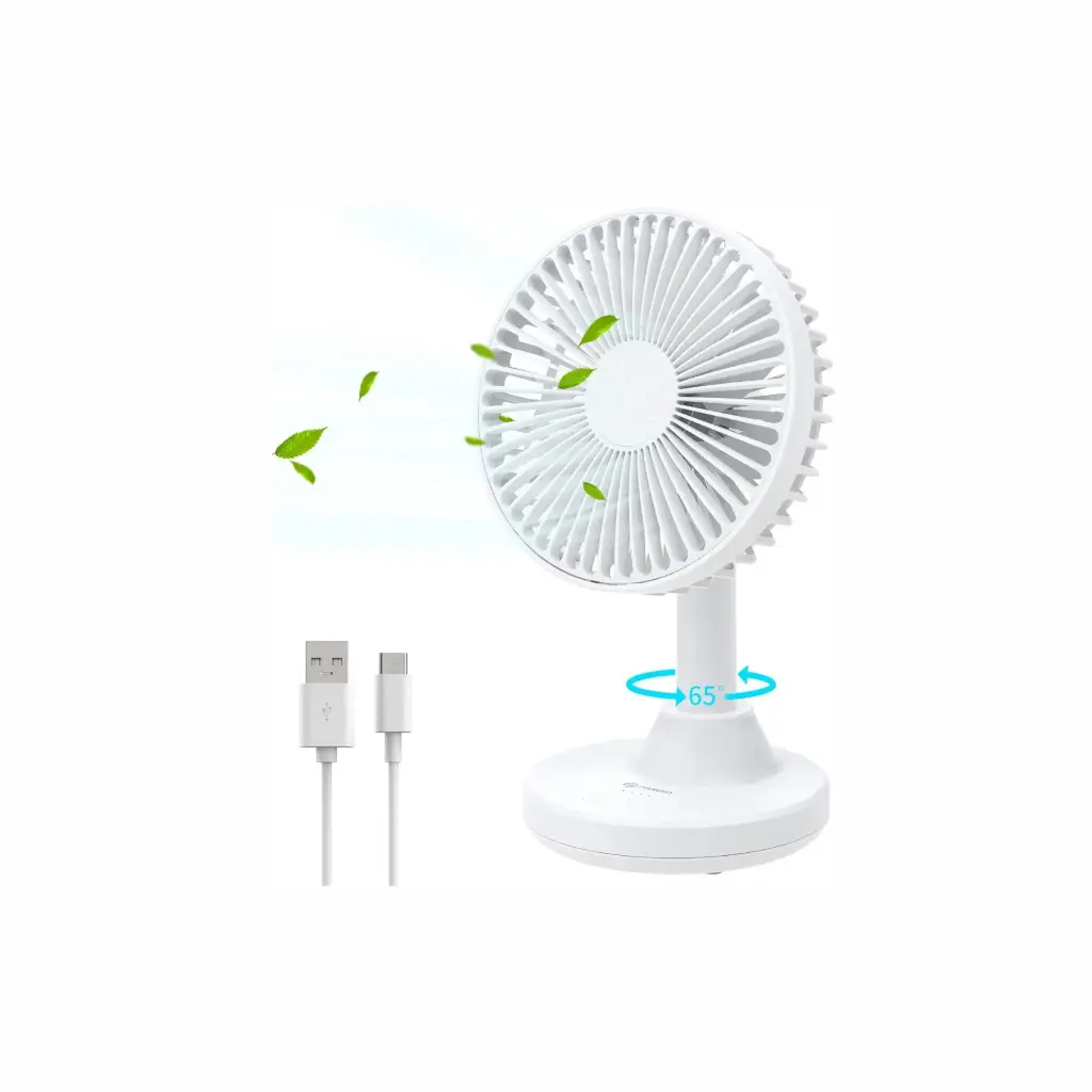Ventilador de Escritorio Recargable PHIXERO YT-N1-WH-BP Blanco