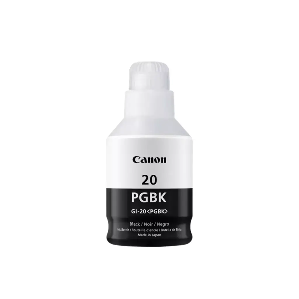 Bote de Tinta Original Canon GI-20BK Negro 135ML