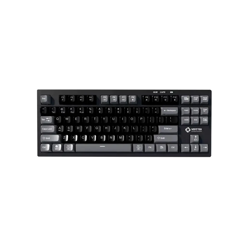Teclado Inalambrico/Bluetooth/USB Gamer Vorttek KB787 Negro/Gris RGB Ingles